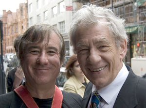 Keith Stern and Ian McKellen, London 2008